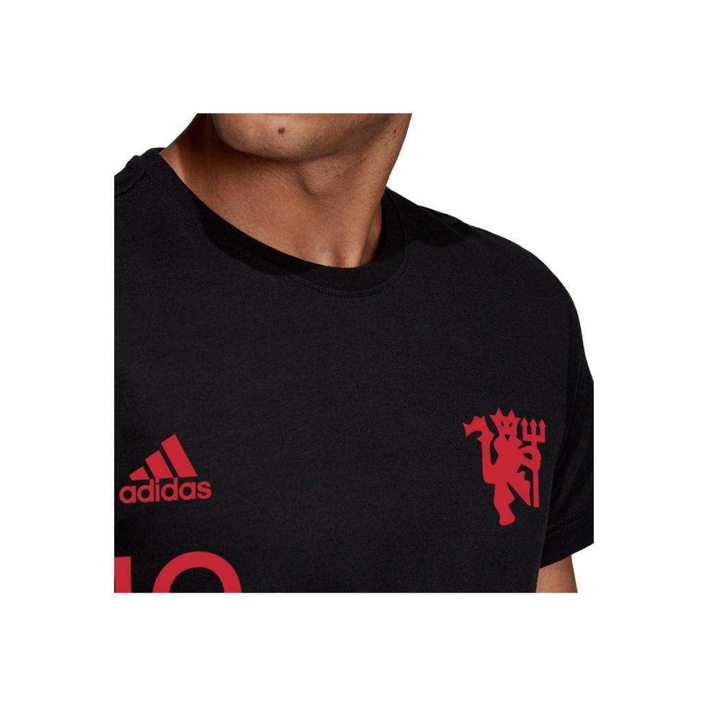Adidas მანჩესტერ იუნაიტედის ფეხბურთის სერიის სპორტული მაისური მამაკაცის ტოპები შავი IC1440