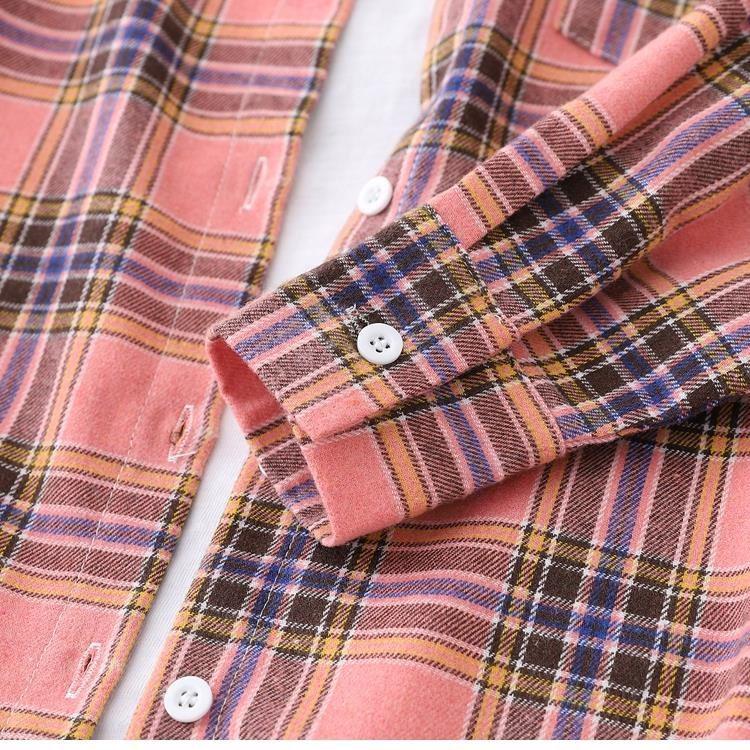 2025 Women's Plaid Shirt Jacket: Stylish Loose Long Sleeve Outerwear for Autumn & Winter