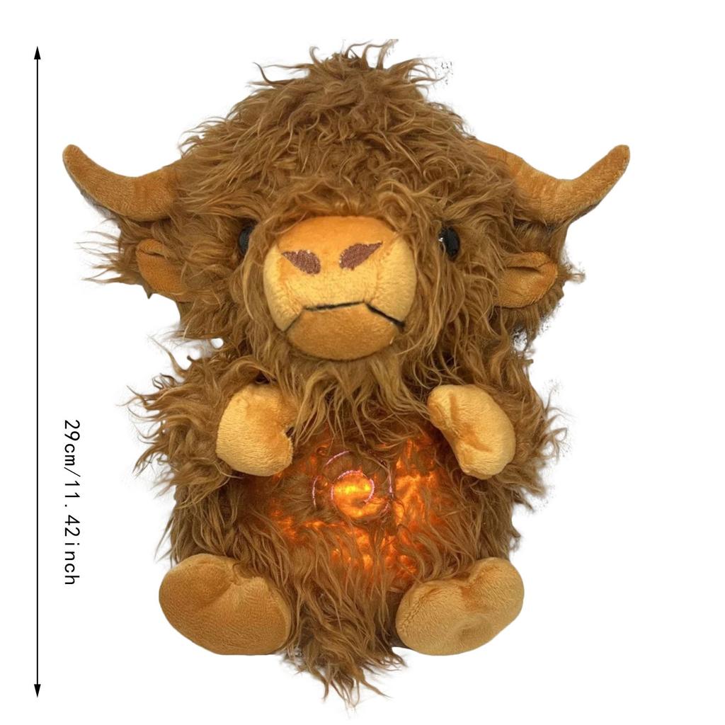 Kinda Kids Dolls Cow H Breathing Soothing Cow Stuffed Animal Heart Of Cow To Sleep Suitable For Animal Easter Felting Dolls