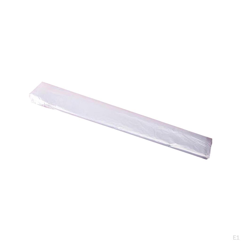 50x Flat Poly Bags Clear Commercial Food Storage for Artwork Pans