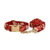 Rotes Zephyr Hundehalsband Hundehalsband Leine Haustierhalsband Hundehalsring Hundehalsabdeckung