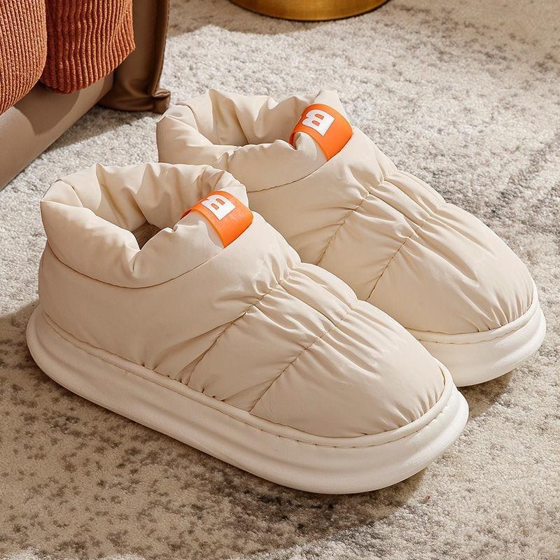 Мешок и хлопковые тапочки для мужчин зимой Водонепроницаемые нескользящие хлопковые туфли — фото 6