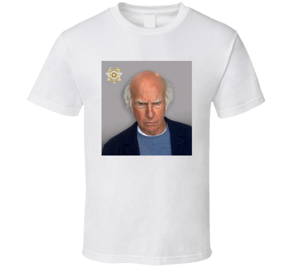 Larry David Mug Shot Parody T Shirt Unisex T-Shirt M