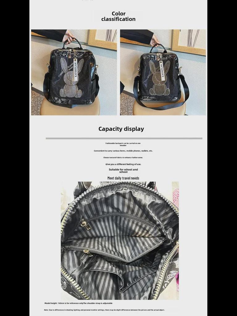 2023 Women's High-End Personalized Soft Leather Backpack - Fashionable, Trendy, and Versatile for Everyday Use