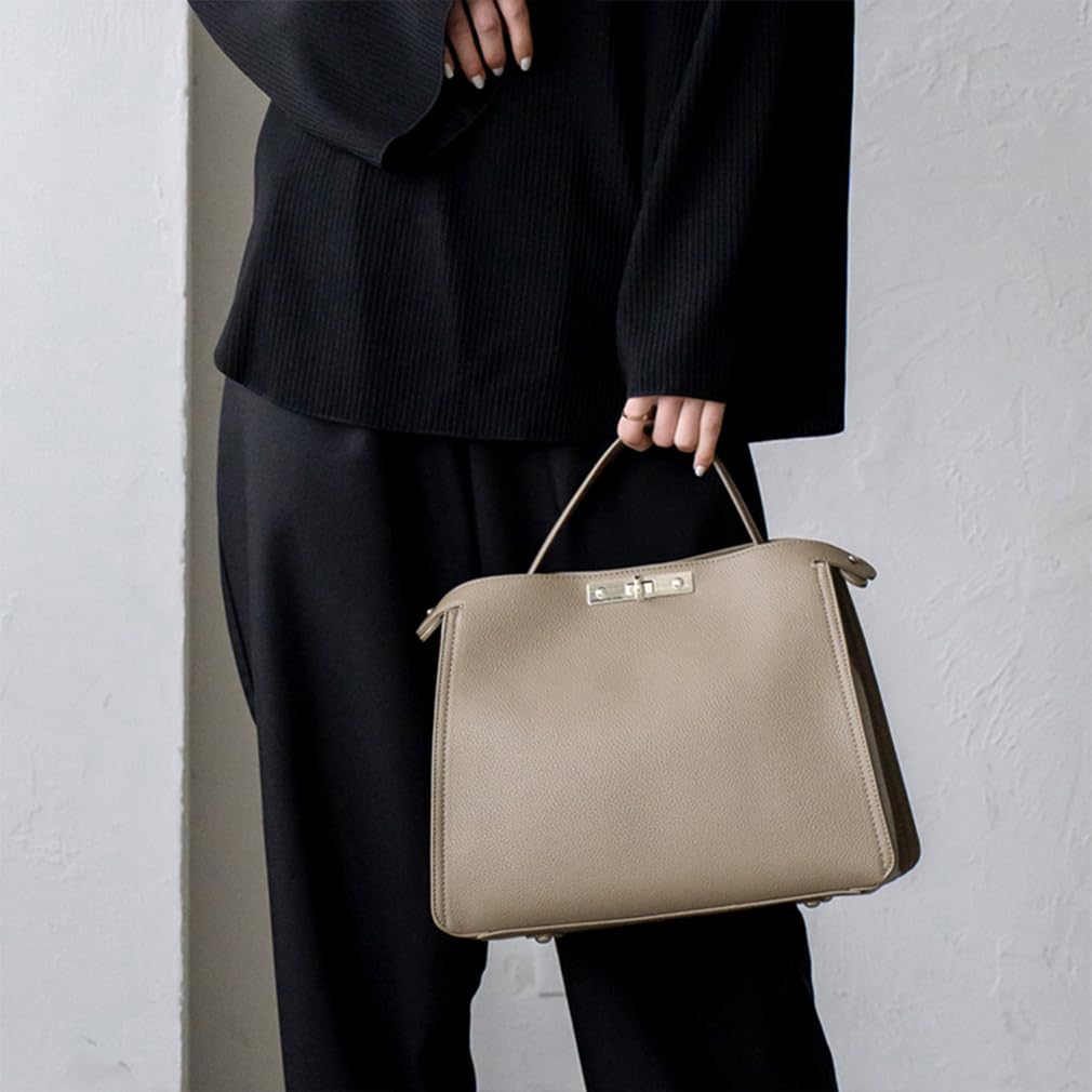 VITAFELICE One-Handle 2-Way Shoulder Bag (M) Women's inb-90028p (Silver Gray Beige)
