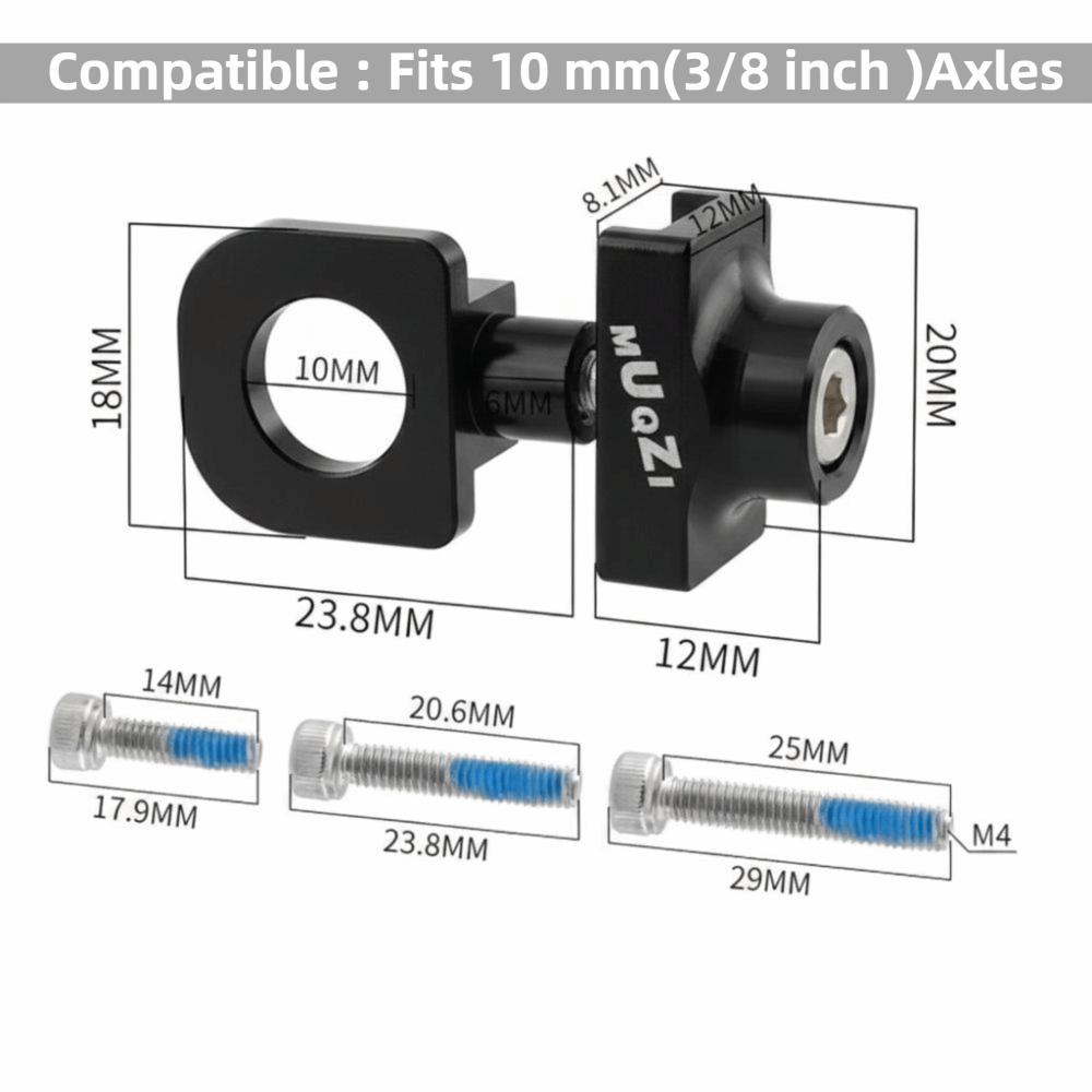 2PCS Easy Installation Bicycle Chain Tensioner Bike Chain Repair Tools  Bike Maintenance