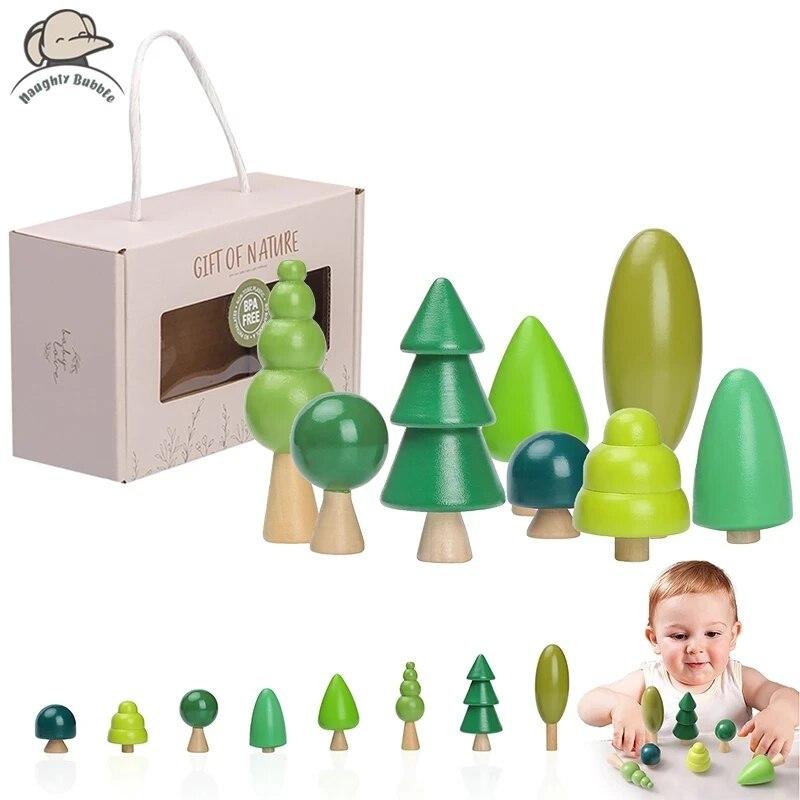 

1 компл.. Натуральная имитация дерева, деревянные игрушки для детей, игра Монтессори, развивающая игрушка, украшение для детской комнаты, настольная мебель