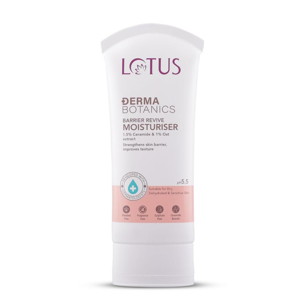 Lotus DermaBotanics 1,5% Céramide + 1% Extrait d'Avoine Revitalisant Barrière Crème Hydratante 50g | Hydratant Quotidien | Développé avec des Dermatologues | Force