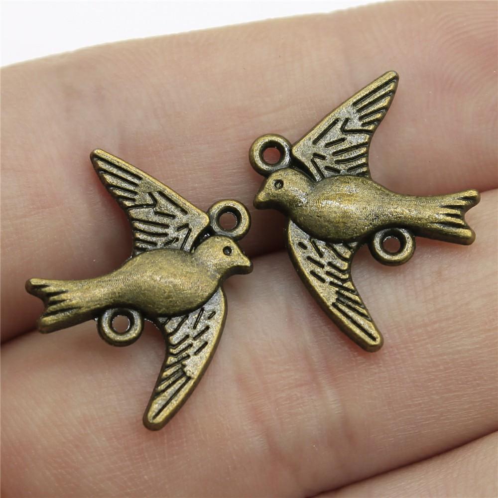 20pcs Connector Charms For Jewelry Making DIY Handmade Craft Necklace Bracelet Earring Making Vintage Antique Bronze Color