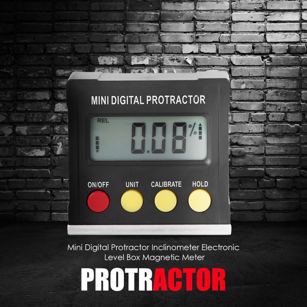 LCD Digital Display Caliper Angle Measuring Instrument Horizontal Inclined Level High Precision Resolution And Small Volume China Mainland