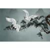 Custom 3D Mural Chinoiserie Wallpaper Pines And Red-crowned Cranes Wall Painting Wall Papers For Living Room Sofa TV Background