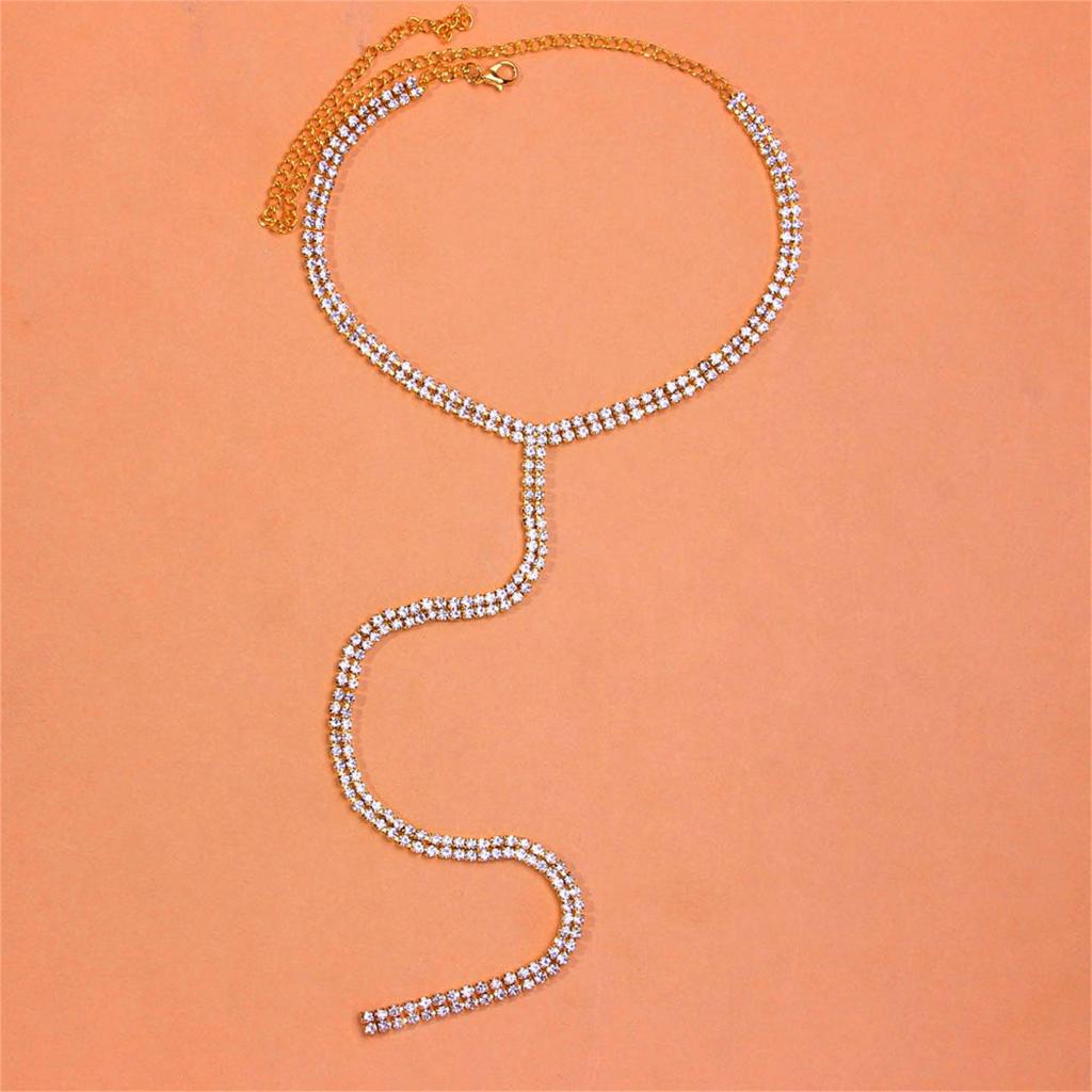 Long Tassel Necklace For Women, Elegant Clavicle Necklace
