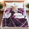 Cartoon Honkai Star Rail Kafka Flannel Blanket Cover Warmth Soft Anime Blanket Multifunctional Decor Home Universal Blankets
