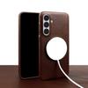 For  Magnetic Genuine Leather Case For Samsung Galaxy S2 FE S24 Plus S23 Ultra S22 S21 S20 Note20 Ultra Phone Back Cover