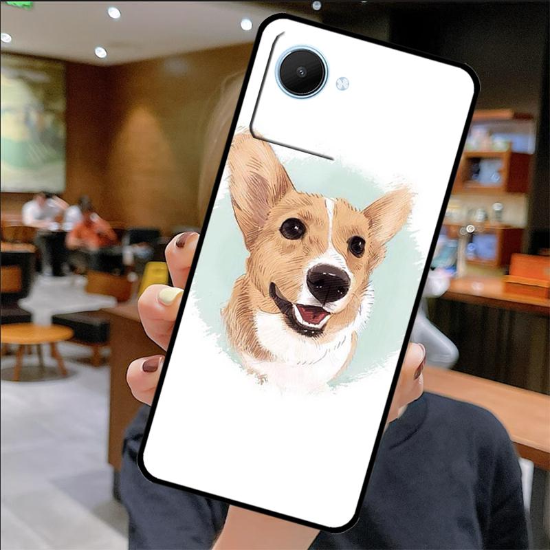 Corgi Funny Puppy Case For Realme GT 6 6T 5 GT7 Pro 10 11 12 13 14 Pro Plus C67 C61 C53 C51 C21Y C25S C55 C75