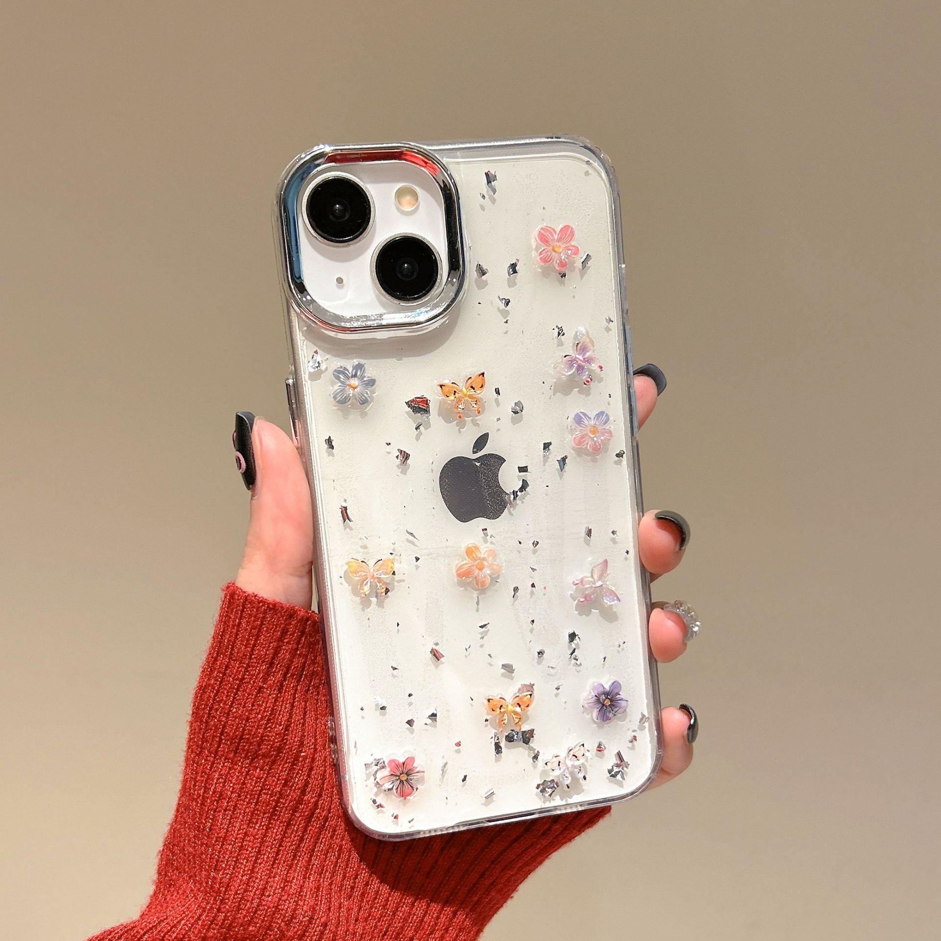 

Anti-Drop Butterfly Flower Case for iPhone 15 Pro/16 Pro Max iPhone 17 Pro Max