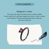 BAMOER 925 Sterling Silver Punk Black Gold Red Heart Crystal CZ Rings For Women Halloween Girl Special Jewelry Gifts