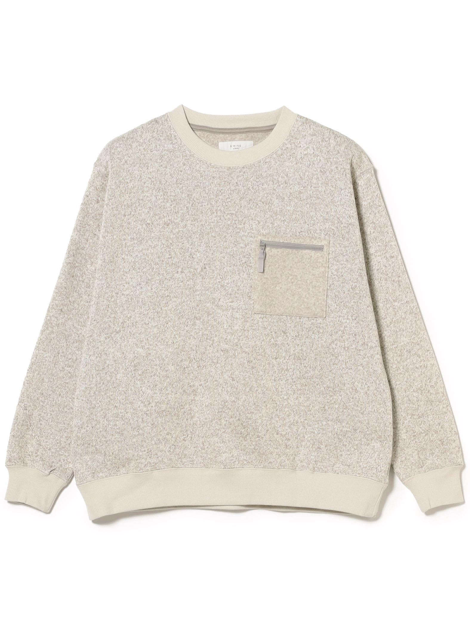 

B:MING LIFE STORE by BEAMS Light Fleece Crew Neck Sweatshirt, Men s LT_GREY, Size XL