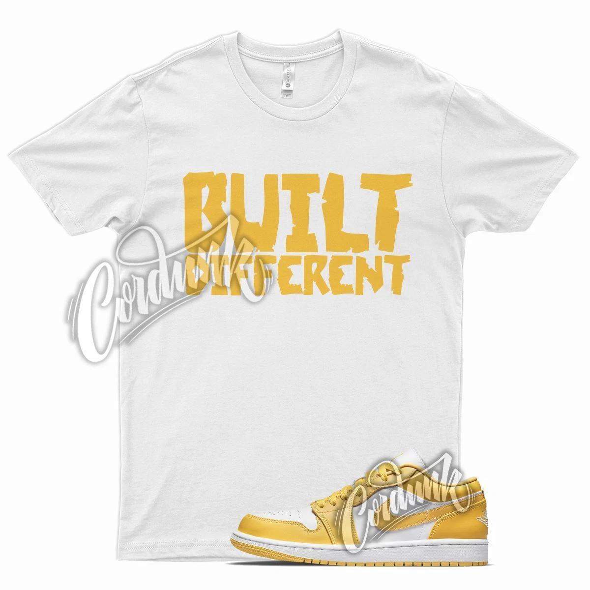 White BUILT T Shirt for J1 1 Pollen Yellow University Gold SB Overbreak 4XL