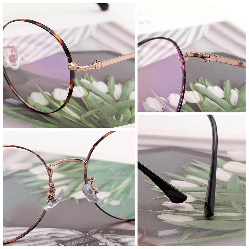 JO Reading Blue Light Titanium with L8304 [LianSan] Glasses, Lightweight, Blocking, Alloy, Case, Men's & Women's, Tortoiseshell, +1.50 Magnification,