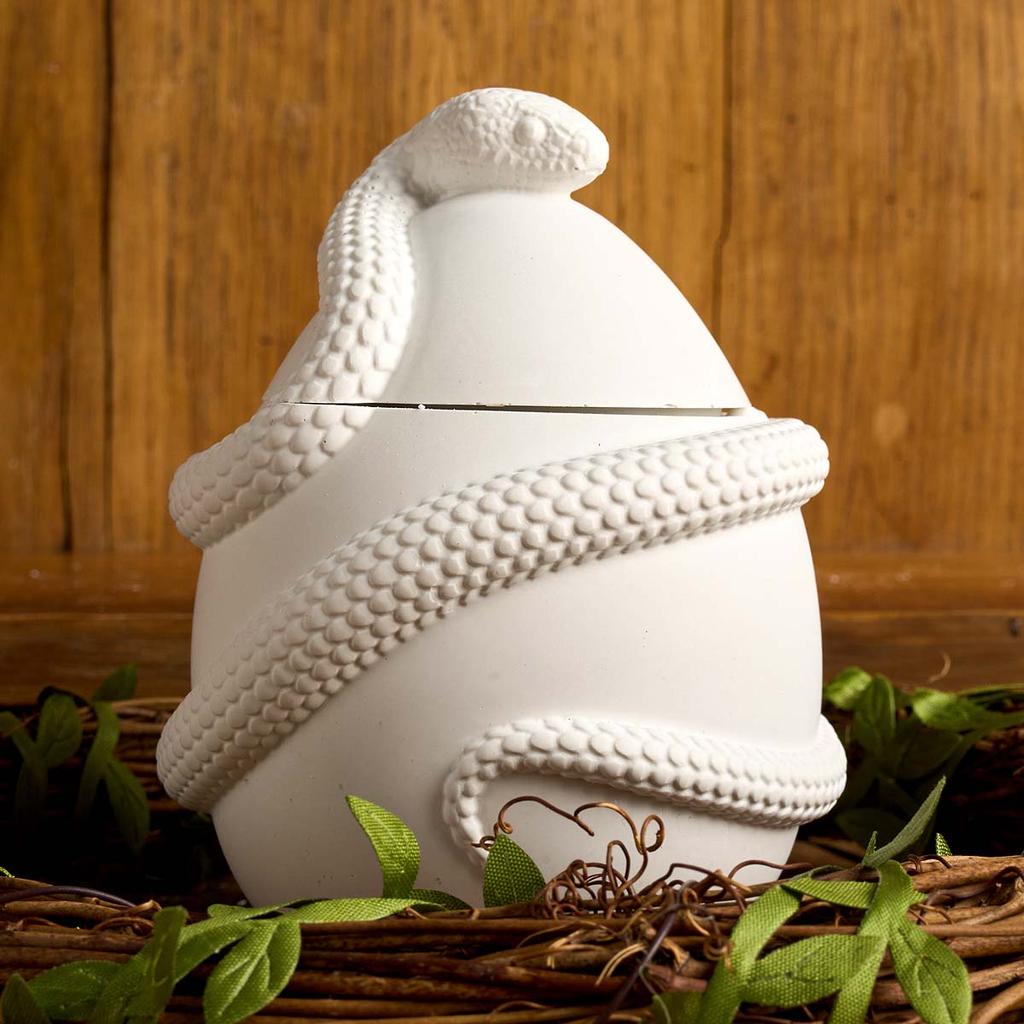 Schlangenei mit Deckel Kerzenglas Silikonform DIY Blumentopf Gussformen Beton Gips Harz Aufbewahrungsbox Bastelbedarf