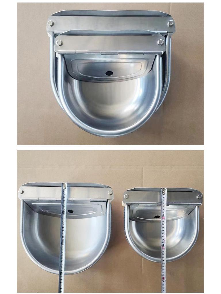 Extra Large Stainless Steel Livestock Drinking Bowl for Cows, Horses, and Sheep
