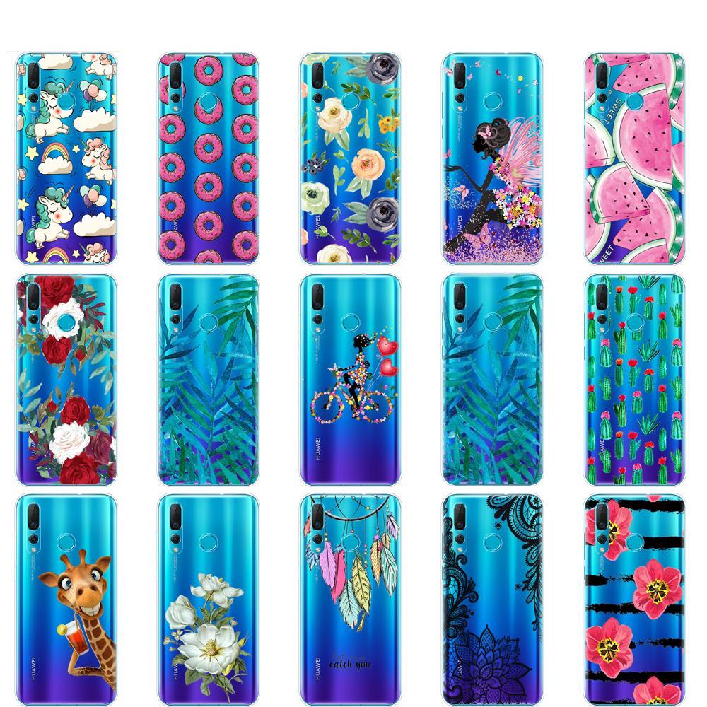 Mobile Silicon Phone Bag Case For Huawei Nova 4 4e Case Soft TPU Back Phone Cover For Nova4 nova4E Cover Protective Back Cover
