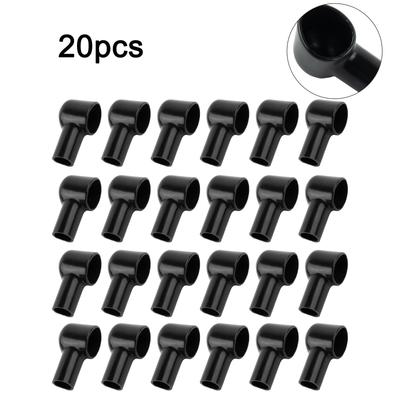 20PCS Battery Terminal Cover Boots Insulating Protective Lug Cap 12x20mm