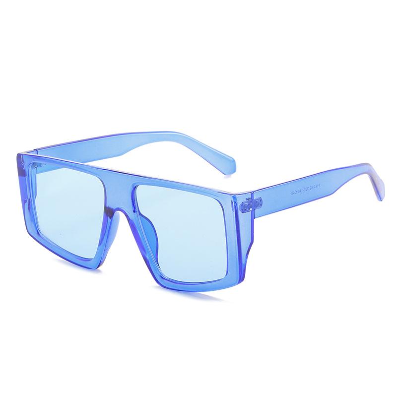 JYL Sunglasses Oversized Square Chain Uv Protection Street Shot Use 9144 A-14717 кислотные зеленого