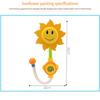 Baby Funny Water Game Bath Toy Bathing Tub Sunflower Shower Faucet Spray Water Spout Play Swimming Bathroom Bath Toys For Kids