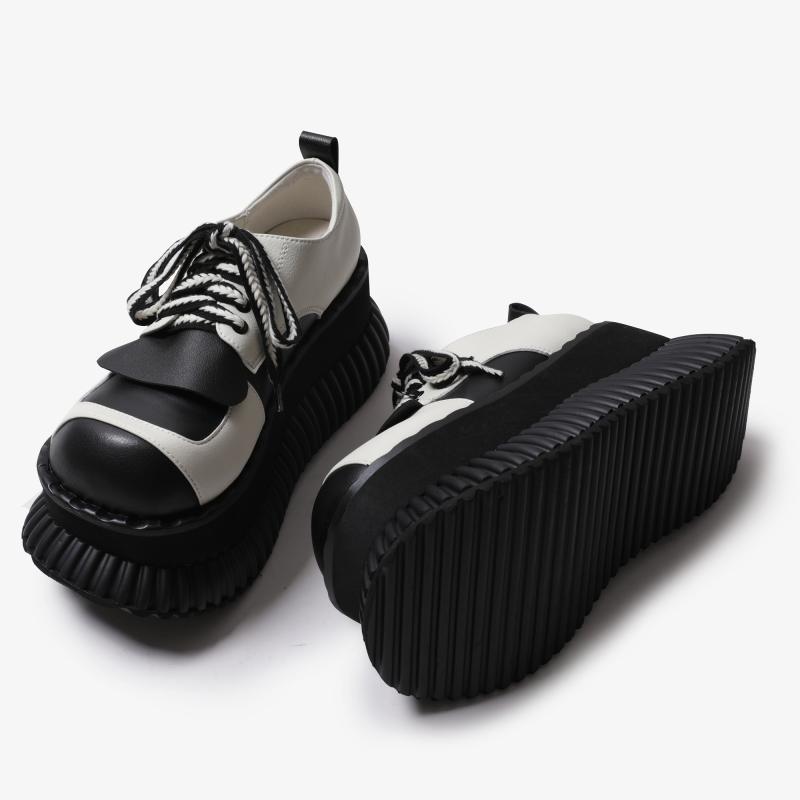 Fashion Platform Mary Jane Shoes Fashion Girls Shallow Buckle Women Casual Pumps Ladies Elegant Thick High Heel Lolita Shoes Loafers