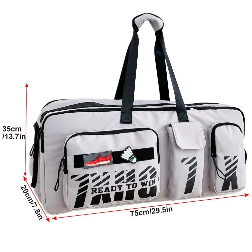 Shoes Compartment Tennis Shoulder Bag Large Capacity Carrying Handbag  for Men and Women
