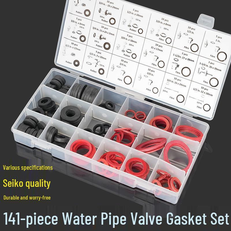 Nylon Rubber Washer Set for Water Heater, Pipe, and Shower: Insulating, Sealing, and Soft Corrugated Gasket.