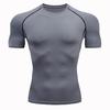 2025 Men's Quick-Dry Running T-Shirt: Breathable, Sweat-Wicking, Tight-Fit Gym Base Layer