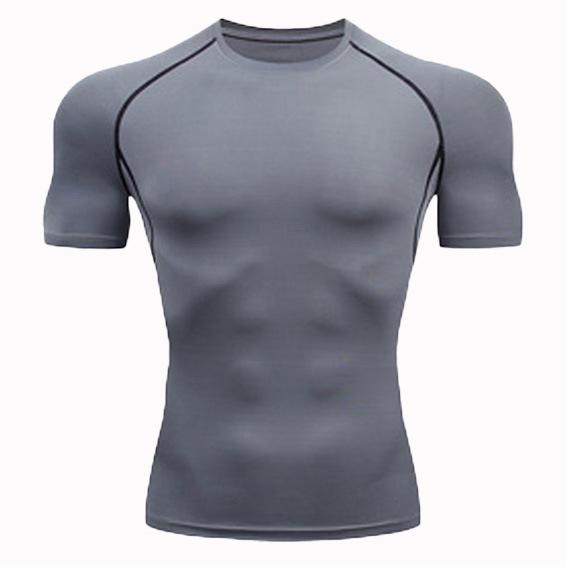 2025 Men's Quick-Dry Running T-Shirt: Breathable, Sweat-Wicking, Tight-Fit Gym Base Layer