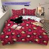 3pcs Harry Potter Characters Bedding Set, Soft Polyester Duvet Cover and Pillowcases Machine Washable Seasons all suitable 76