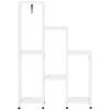 Supporto per Fiori, Supporto per Piante, 7 Livelli, per Aree Interne ed Esterne, Acciaio, Bianco, 65 x 23 x 94,5 cm