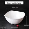 Qianxing A8 White Melamine Square Serving Bowls (Set of 5)