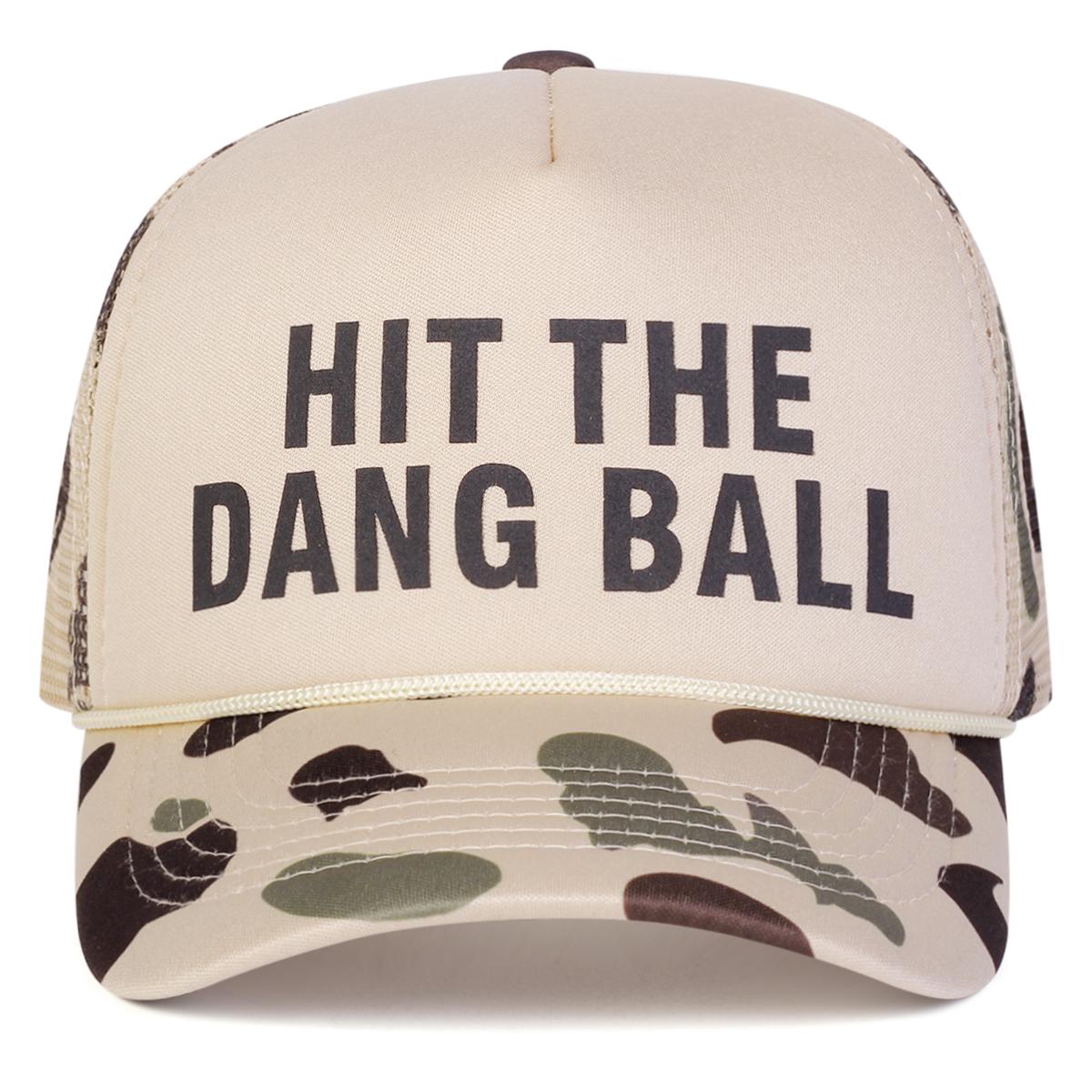 

Унисекс Кепки-сетки для бейсбола с вышивкой Hit The Dang Ball Весна Лето Наружные Регулируемые Повседневные Кепки Кепка от солнца Спортивная кепка