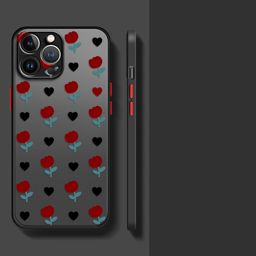 Cute Flower Funda Back Phone Cover Case for iPhone 17 Pro Max 16 Plus 11 7 8 SE 12 XS XR 15 Air 14 13 Mini