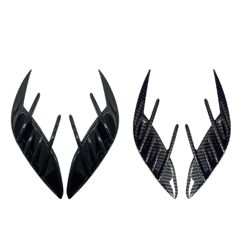 2PCS For KIA Stinger 2018-2025 Car Front Rear Bumper Spoiler Fender Side Vent Cover Canard Splitter Trim Auto Accessories