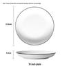 Nordic Style 10-Inch Bone China Dinner Plate