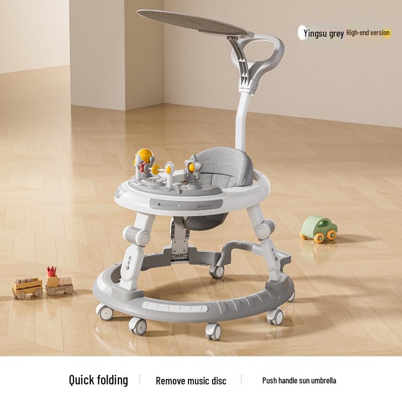 Verstellbarer Lauflernwagen und Hochstuhl für Alter 6 Monate bis 3 Jahre - Kippschutz und Beinstellungs-Präventionsmerkmale