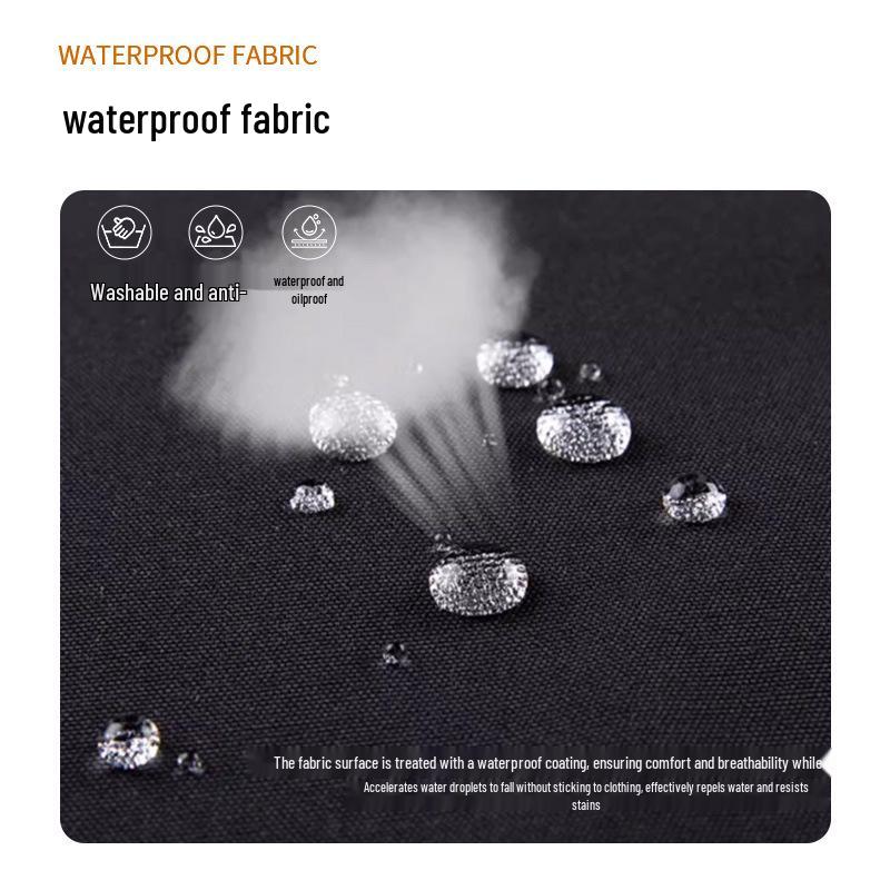 Waterproof Waist Apron with Logo Embroidery for Cafe Waitstaff