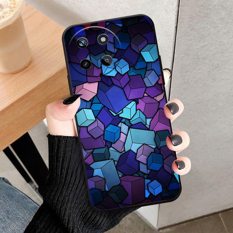 For Realme 11 4G Case Cat Fashion Silicone TPU Capa Fundas For Realme 11 4G Painted Lovely Realme11 Soft Cover Protective Capa