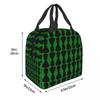 Chess Pieces On Board Chessboard Insulated Lunch Bag for Women Office Cooler Thermal Food Box Tote Portable Lunch Boxes