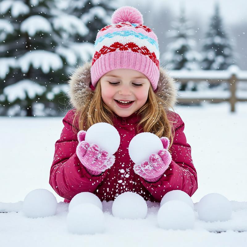 

5CM 7CM Plush Snowball Christmas Decoration Parent-Child Game