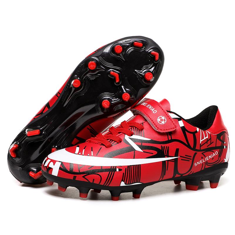 30-37 Cheap Kids Soccer Shoes Short Nails TF Long Nails Velcro AG Artificial Turf Training Youth Soccer Shoes