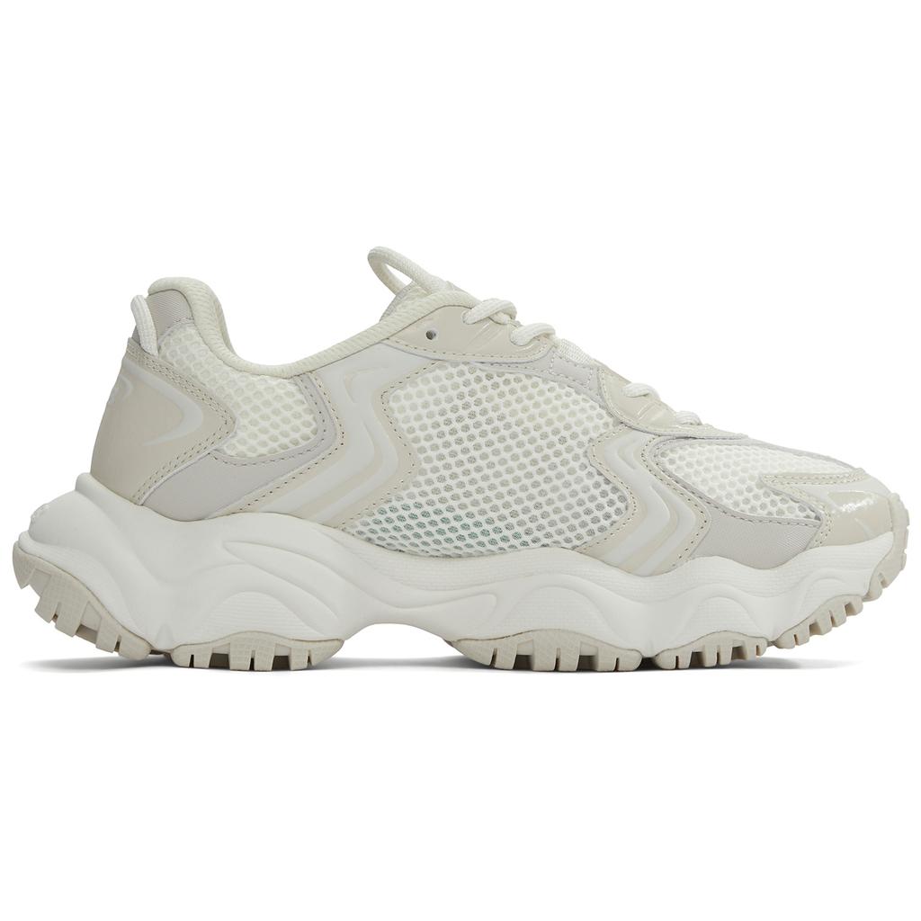 New MLB New York Yankees Anti Slip Wear Resistant Low Top Chunky Sneakers Unisex Ivory 3ASHW075N-50CRS