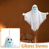 Halloween Glowing Hanging Decoration Sound-Activated Talking Prop for Indoor Outdoor Use